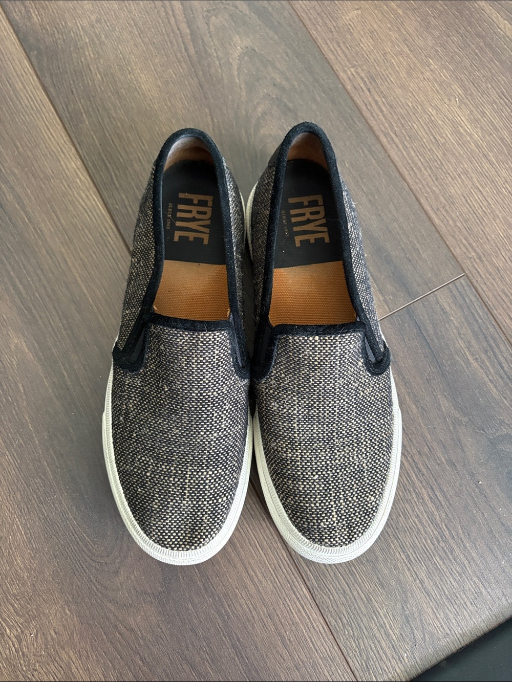 FRYE Slip-On Canvas Sneakers in Black